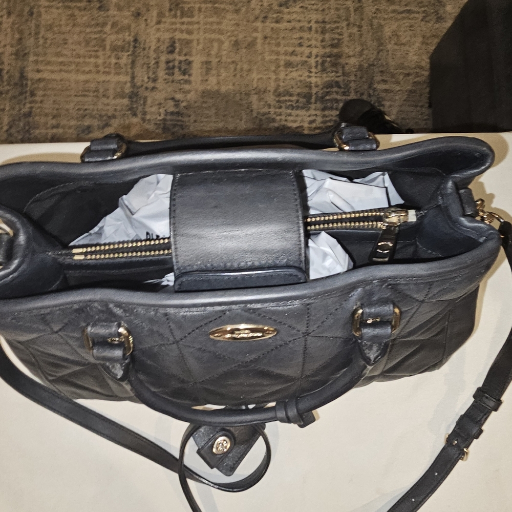 Coach Quilted Leather Madison Carryall Satchel Handbag - Picture 4 of 14